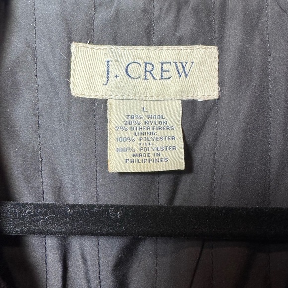 J CREW Men’s Wool Winter Pea Coat HEATHERED GRAY / LARGE - Picture 6 of 13